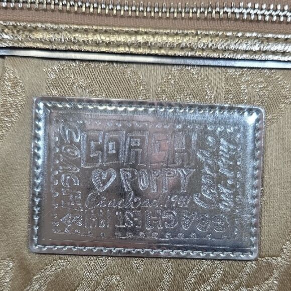 Coach Poppy Story Patch Glam Tote with Matching Wallet - Picture 5 of 16